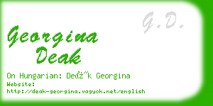 georgina deak business card